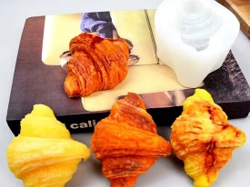 Molde silicona croissant 
